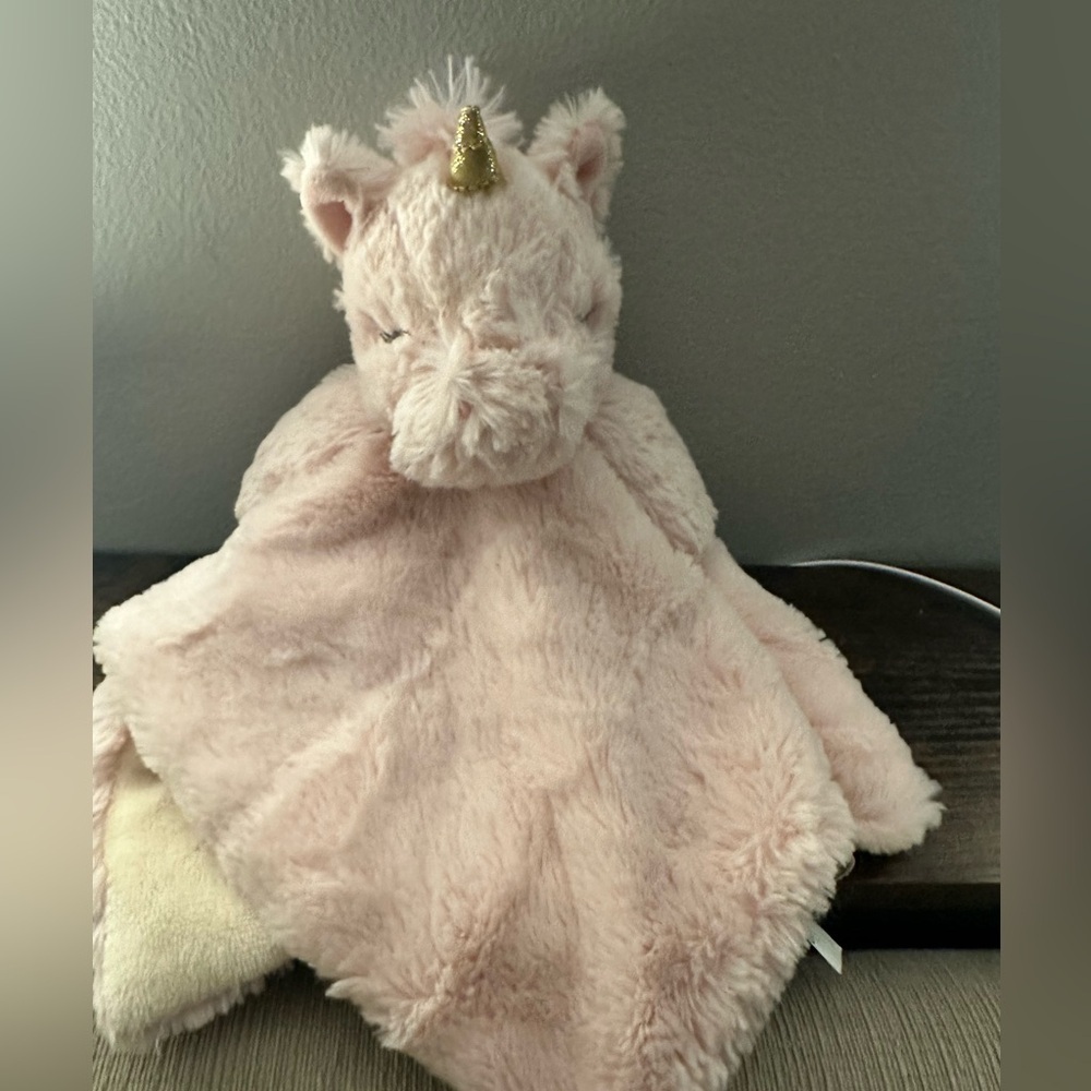 Kellytoy Lovey Plush Stuffed Animal Pink‎ Unicorn Security Blanket